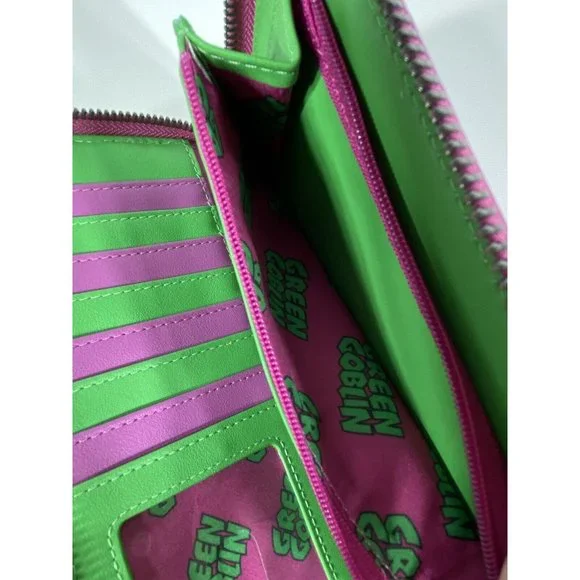 Loungefly Marvel Green Goblin Zip Around Wallet Exclusive - Picture 15 of 16